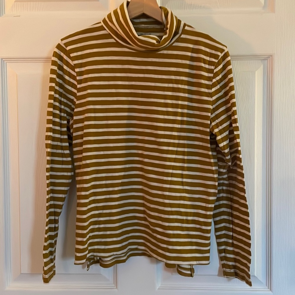 Golden striped turtleneck by Madewell